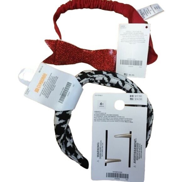 Gymboree Headbands and Barrettes, Set - 2 Headbands and 1Set of Clips - Picture 2 of 6